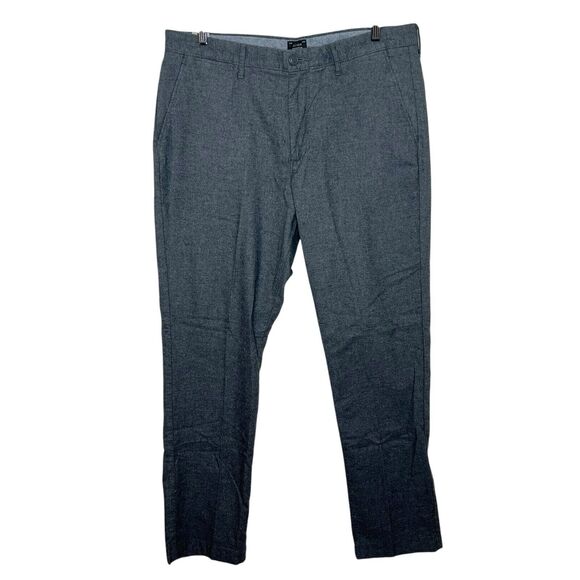 J. Crew Other - J. Crew 770 Straight Flannel Dress Pants Gray Mens 35x32 Business Casual Stretch